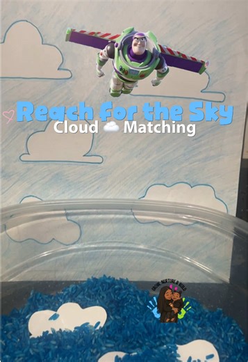 Reach for the Sky 🩵 Benefits: • Matching & visual recognition • Fine motor skills • Focus & attention • Problem-solving 💡 Recommended age: around 2 , but every child is different…go at their pace #toystory #buzzlightyear #sensoryplayideas #learningthroughplay #handsonlearning