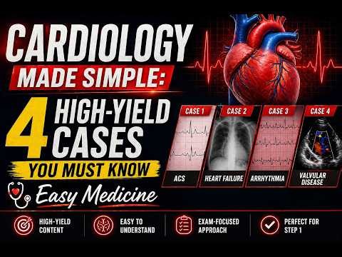 Cardiology Made Simple: 4 High-Yield Cases You Must Know | Easy Medicine