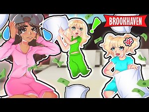 I Become A BABYSITTER for 2 BILLIONAIRE KIDS..(Brookhaven)