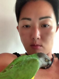 Our daily randomness 💚💛 At the end of video, she said “Angel” 💝 | Teddy, Junior&Kasey