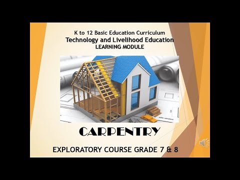 TLE CARPENTRY 7 & 8 Lesson 1 LO1 CONSTRUCTION MATERIALS AND TOOLS