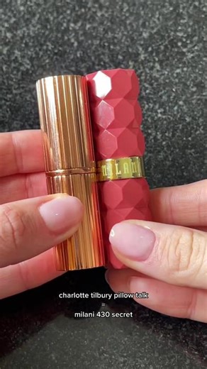 Milani Cosmetics Pillow Talk Dupe Alert
