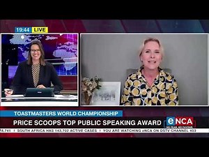 Toastmasters World Championships | Price scoops top public speaking award