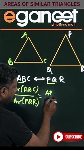 Ratio of Areas of similar Triangles