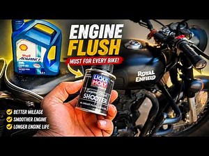 Bike Engine Cleaning with Liqui Moly Shooter Engine Flush