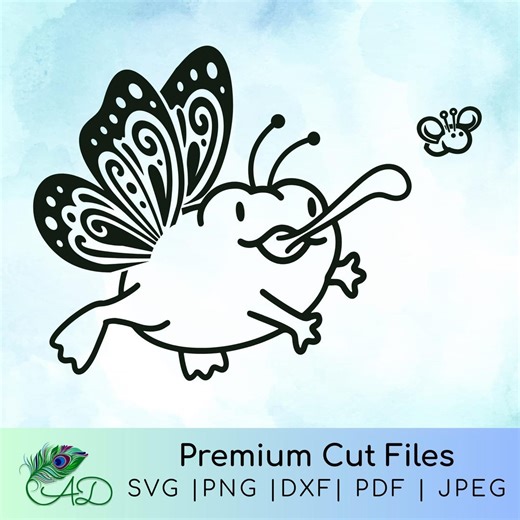 Cute Frog SVG Cut Files | PNG Frog Clipart | Frog Butterfly Laser, Happy Frog Face | Jumping Toad | Goblincore | Green Frog | Printable Frog - Etsy