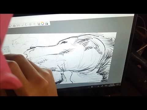 Hp spectre x360 Artist Drawing Stylus test
