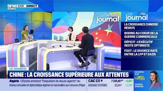 Chine: la croissance est supérieure aux attentes