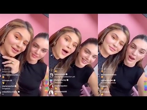 Kylie and Kendall Jenner Live on Instagram