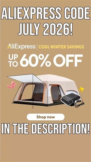 AliExpress Coupon July 2026 Cool Winter Savings Promo