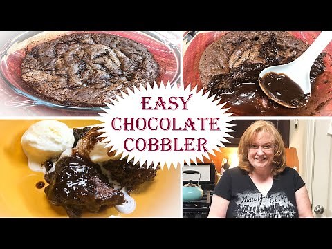 DELICIOUS CHOCOLATE COBBLER | A Warm Fudgy Lava Cake | Easy Dessert Recipe
