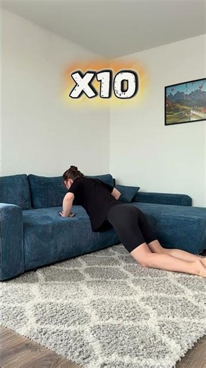 Push Ups with sofa | toned arms workout at home