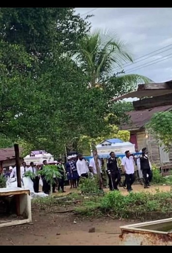 Cultural Procession of Mourning in Rural Setting