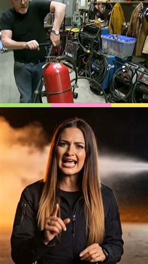 Can a Flamethrower Really Be Stopped by a Fire Extinguisher? 😱 | Myth Busted! #sciencefacts #shorts