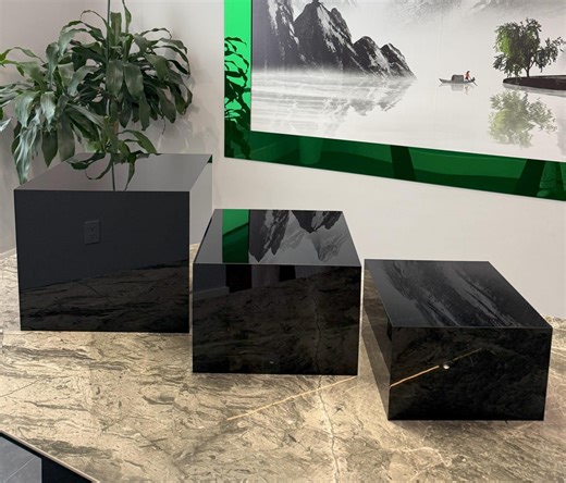 Black Acrylic Display Risers: Buffet Table Posing Pedestal - Made in USA - Etsy