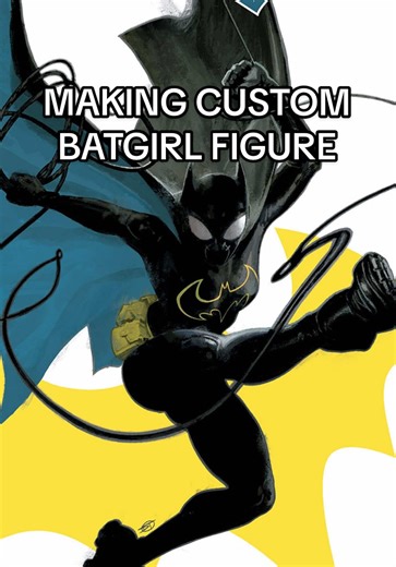 How to Make a Custom Figure: Batgirl (Cassandra Cain)! 🦇 #dccomics #customfigure #batman #batgirl #figures