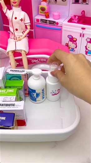 Satisfying With Unboxing Barbie Princess Doctor Set Toys, ASMR Video #shorts