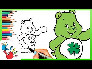 How to Draw Lucky Bear from Care Bears | Easy Step-by-Step Drawing Tutorial for Kids