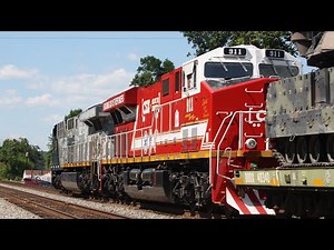 CSX 1776 and 911 Lead a Military Train and More on the CSX RF&P!