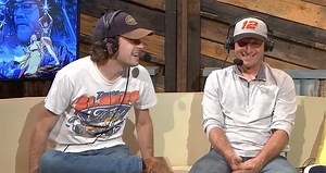Ryan Blaney analyzes spotting skills with his dad