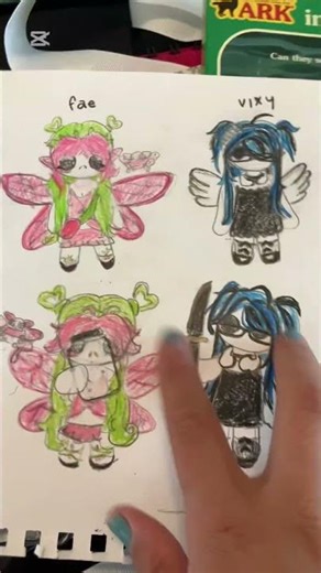 fixing a scrapbook page! [ft new oc?] #golden #art #junkjournal #scrapbooking #scrapbook #oc #fairy