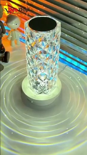 CRYSTAL TOUCH NIGHT LIGHT (16 COLORS) - ROSE DIAMOND TABLE LAMP WITH REMOTE CONTROL, USB TABLE LAMP