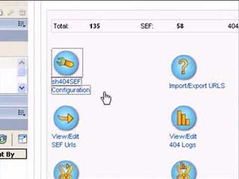 Joomla 1.5 sh404sef tutorial - setting up advanced mode
