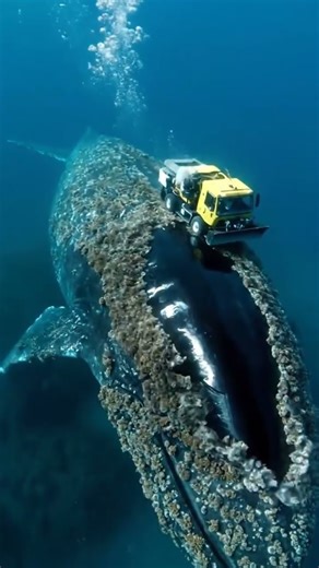 Oddly satisfying whale barnacle removal service ✨ #satisfying #animation #shorts