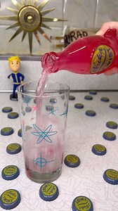 Enjoy an ice cold Nuka Cola Twist! 🍻 This is the latest in the line of Nuka Cola bottles by Bethesda Gear store! It’s a fun color and label design, looks like bubblegum so I had to use an extra special retro style glass! #nukatwist #rocketbottle #nukacola #fallout #falloutfood #falloutrecipe #falloutshelter #radaway #mrsfallout #1950s #falloutcollector #falloutcommunity #falloutcollection #falloutcollections #gamer #gamergirl #videogames #cannedfood #bethesda #videogamecollection #videogamecoll