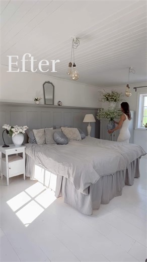 Bedroom makeover with panel molding 🔨🪚