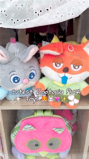 Cutest Zootopia Plush Toys 🦊🐰✨ Judy Hopps & Nick Wilde🥹 #zootopia #disney #plushies #judyhopps