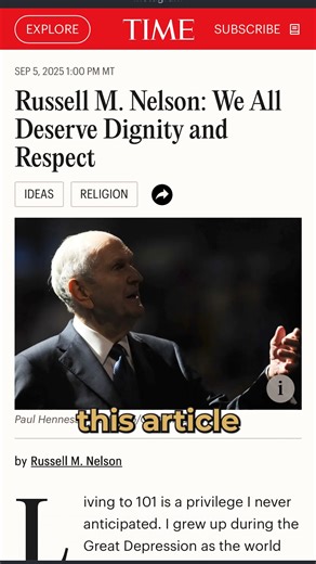 71K views · 3.1K reactions | This was just *chef's kiss*. Happy birthday, President Nelson! #churchofjesuschristoflatterdaysaints The Church of Jesus Christ of Latter-day Saints TIME | Keystone with David Snell | Facebook