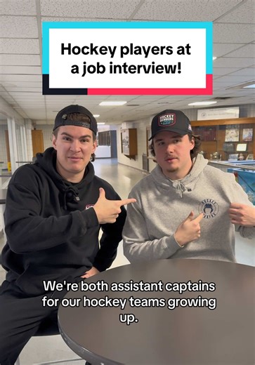 Hockey players at a job interview! 😂🏒 Accurate?! #hockey #hockeyplayer #hockeybenders