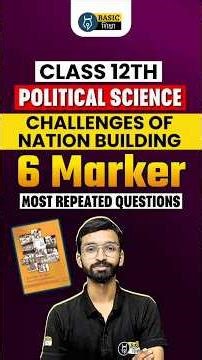 Challenges of Nation Building 6 Marker Most Important Questions | Class 12th Board Political Science