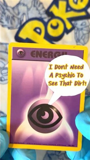 Watch Me Clean This Psychic Energy Pokemon Card