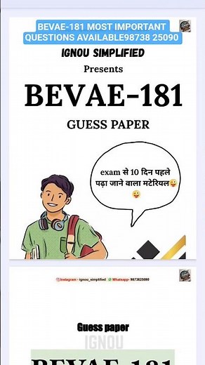 bevae 181 most important questions, bevae 181 previous year question, IGNOU , IGNOU bevae