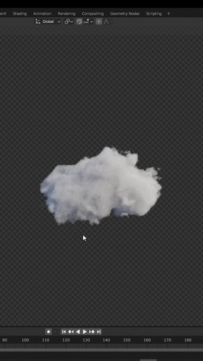 Create a Cloud in Blender in 1 Minute! #blender #blenderart #blender3d #blenderarist #model #modelling #3d #art #3dart #3dmodel #3dmodelling #turorial