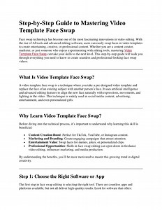 Video Template Face Swap - SlideServe