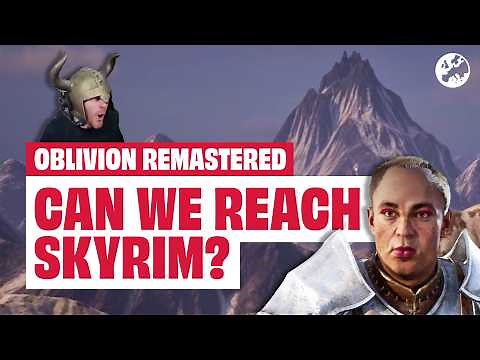 I Tried To Get To Skyrim In Oblivion Remastered's Out Of Bounds Area And Nearly Made It!
