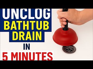 HOW TO UNCLOG YOUR BATHTUB DRAIN in 5 MINUTES