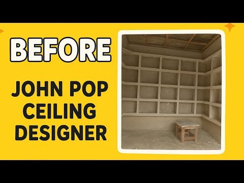🇬🇭POP Ceiling Transformation | Stunning Before & After by John Pop Ceiling Designer