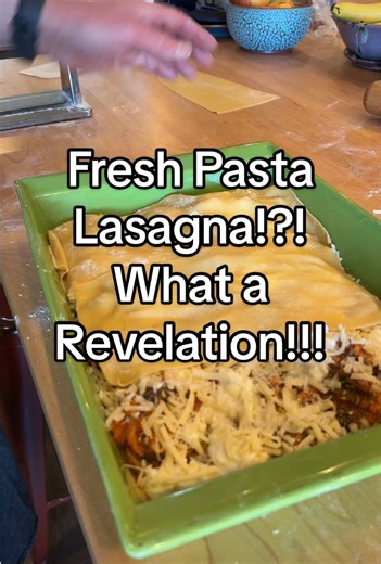 Fresh Pasta Lasagna (A Small Kitchen Revelation) Fresh pasta for lasagna is a bit of a game changer. Lately I’ve been working fresh pasta into the ebb and flow of our meal planning. I use the term meal plan fairly loosely, though. I still like to cook with whatever inspiration happens to show up that day. For years I treated the pasta roller like it was something reserved for special occasions. It lived in the cupboard most of the time and only came out when I felt like making a bit of a product