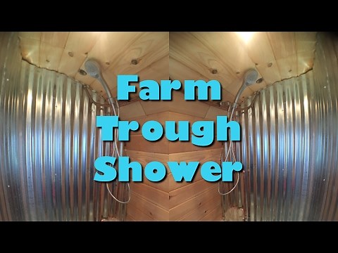 FARM TROUGH SHOWER -Tiny House!