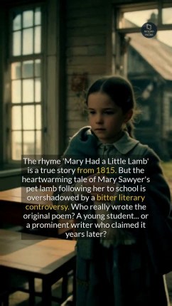 The iconic nursery rhyme Mary Had a Little Lamb is rooted in a real-life historical event from 1815. #historyfacts #didyouknow #factsdaily | Beyond the Frame