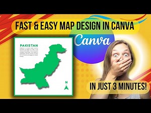 How to Create a Simple and Attractive Map in Canva in 3 Minutes | Easy Canva Map Tutorial