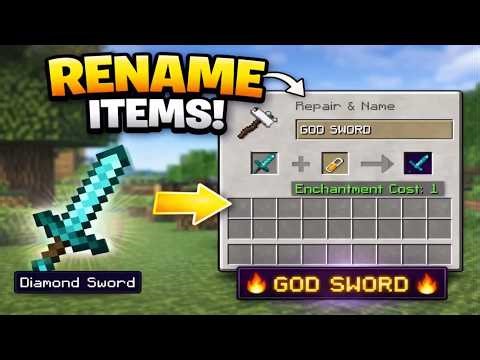 How to Rename Items in Minecraft (Easy Tutorial!)