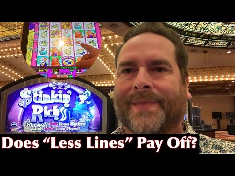 Stinkin' Rich Slot Machine -- It's A Less Lines Free Spins Bonus! Live Play On Classic Slot