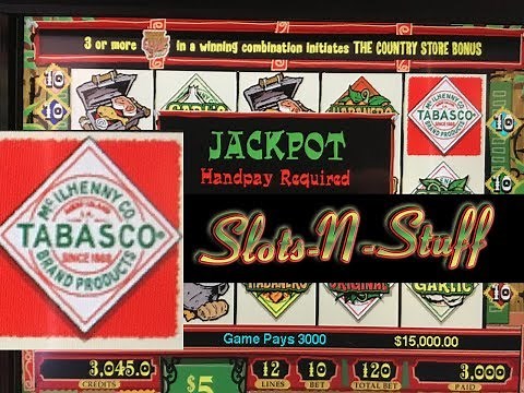 Tabasco Slot Machine Bonus Rounds Jackpot