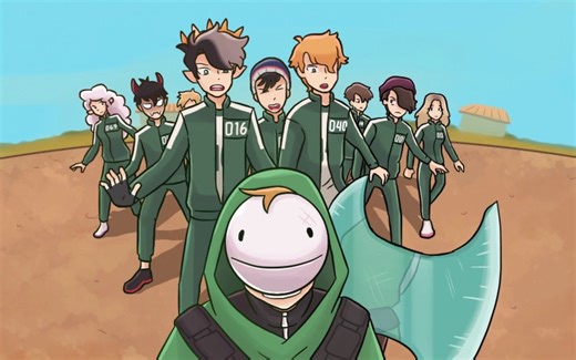 【Dream SMP动画】鱿鱼游戏：第1部分