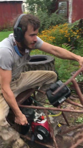 The Tote Goat needs some work #minibike #farming #dirtbike #america #farmlife